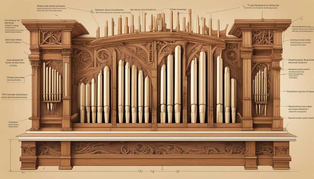 montage de la structure de l'orgue